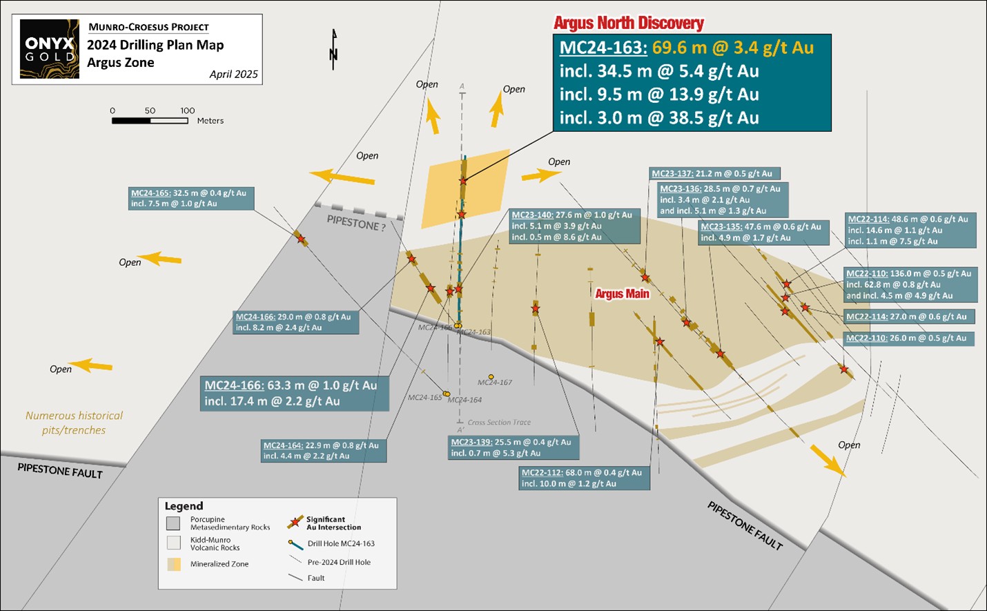 Onyx Gold Intersects 3.4 g/t Gold Over 69.6 Meters Including